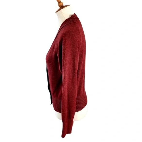 Everlane Cashmere Wool Blend Brown Clay Long Sleeve Button Front Cardigan Small - Picture 5 of 9